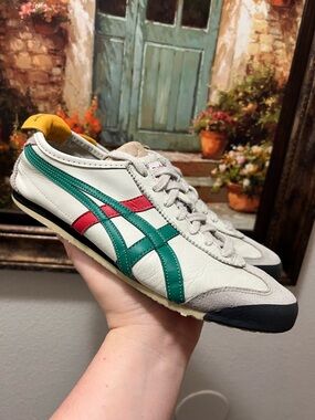 Onitsuka Tiger Mexico 66 Cream Olive Green shoes